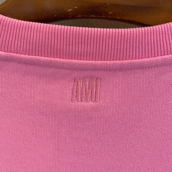 Ami Crew Neck Long Sleeve Sweatshirt - Picture 4 of 8